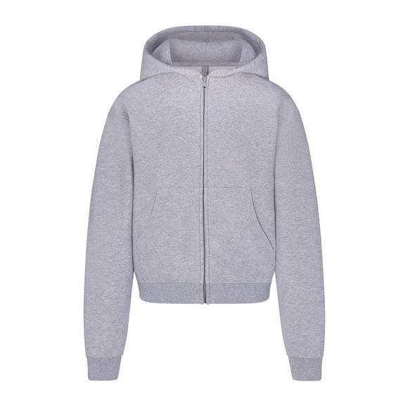 SKIMS COTTON FLEECE CLASSIC ZIP UP HOODIE Sz S - Picture 1 of 2